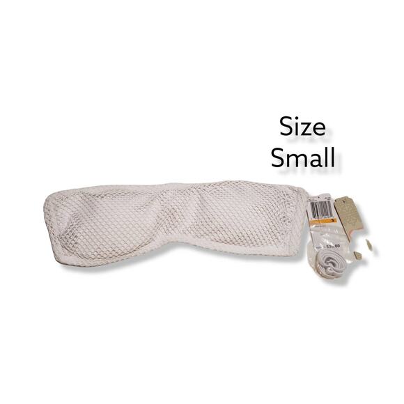 Gianni Bini White Sol Mesh Bandeau Bikini Swim Suit Top - Size Small BNWT - Picture 4 of 4